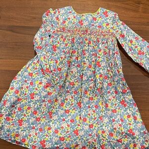 Boden Floral Long Sleeve Dress with pockets
